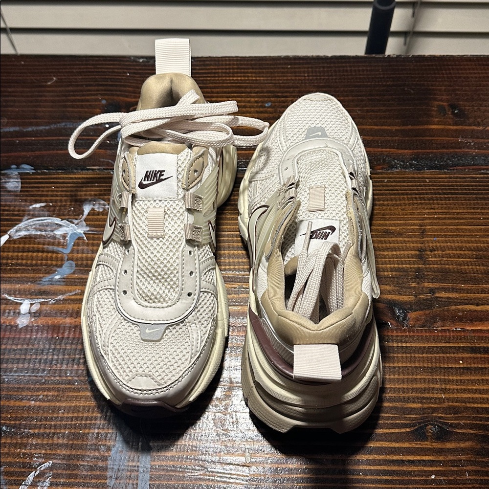 Nike Women’s Cream and Brown V2K Run Sneaker